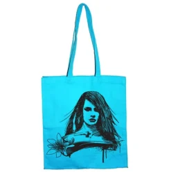Chalk Flower Girl Tote Bag