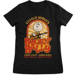 Charlie Browns Rockin Rally Girly Tee