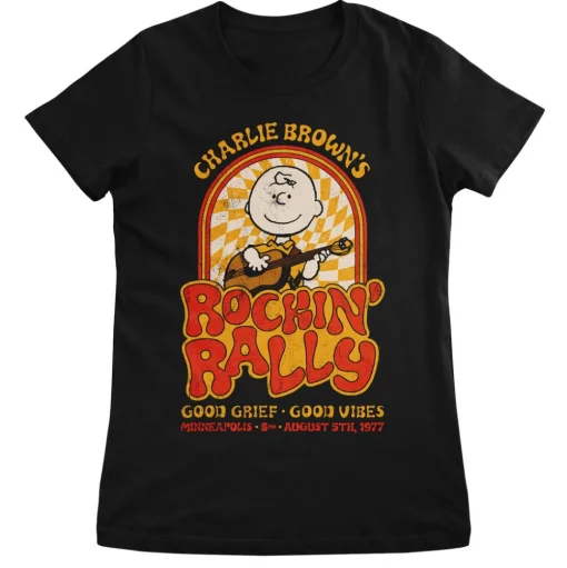 Charlie Browns Rockin Rally Girly Tee