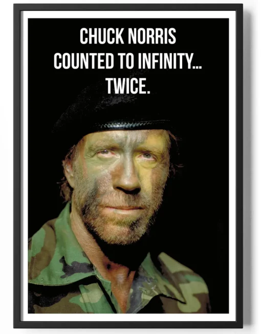 Chuck Norris Counted to Infinity... Twice Poster