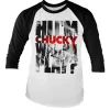 Chucky - Wanna Play Cutout Baseball Long Sleeve Tee