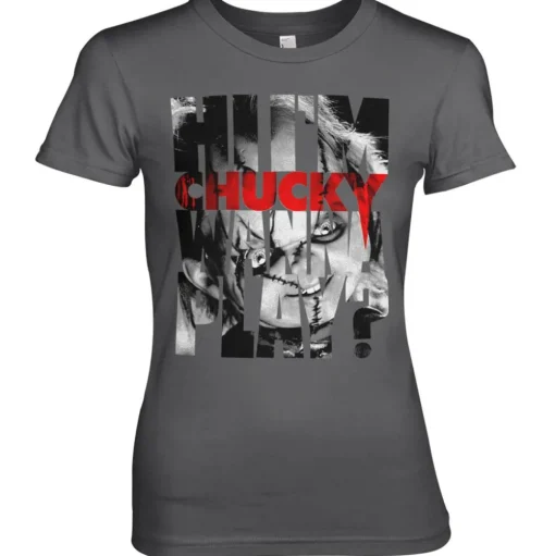 Chucky - Wanna Play Cutout Girly Tee