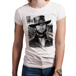Clint Eastwood Cowboy Portrait Girly Tee