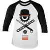 Clockwork Orange Bowler Eye Long Sleeve Baseball Tee