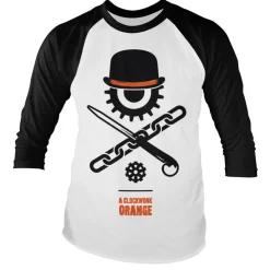 Clockwork Orange Bowler Eye Long Sleeve Baseball Tee