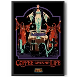 Coffee Gives Me Life Poster Standard