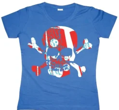 Colorful Skull Girly T-shirt