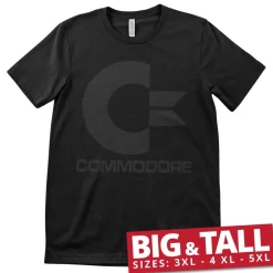 Commodore Black Logo Big & Tall T-Shirt