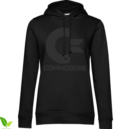 Commodore Black Logo Girls Hoodie