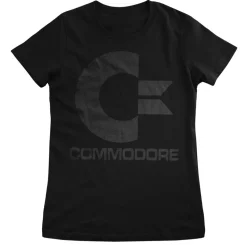 Commodore Black Logo Girly Tee