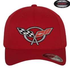 Corvette C5 Flags Flexfit Cap