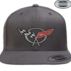 Corvette C5 Flags Premium Snapback Cap