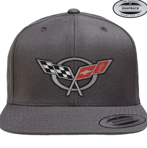 Corvette C5 Flags Premium Snapback Cap