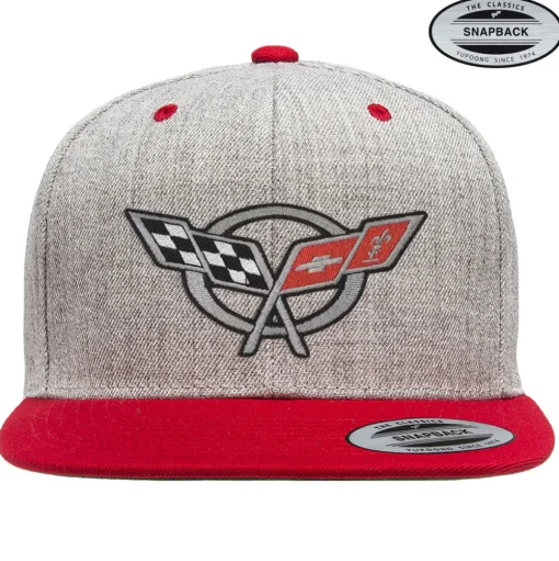 Corvette C5 Flags Premium Snapback Cap