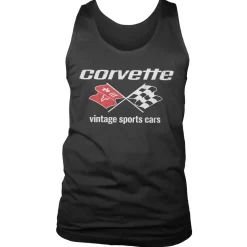 Corvette Vintage Sport Cars Tank Top