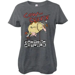 Cow and Chicken Balloon Girly Tee