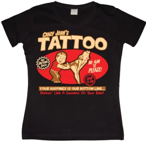 Crazy Johns Tattoo Girly T-shirt