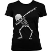 Dabbing Skeleton Girly Tee
