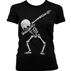Dabbing Skeleton Girly Tee