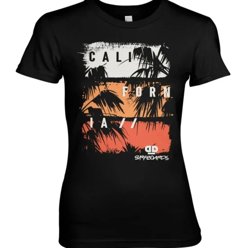 D&D California Palms Girly Tee