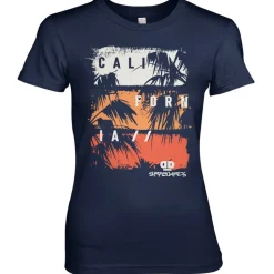 D&D California Palms Girly Tee