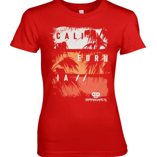 D&D California Palms Girly Tee