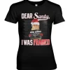 Dear Santa - I Was Framed Girly Tee
