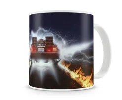 Delorean Fire Tracks Coffee Mug