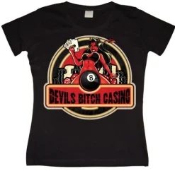 Devils Bitch Casino Girly T-shirt