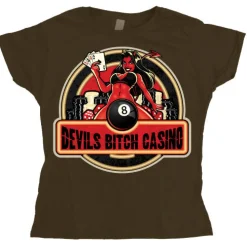 Devils Bitch Casino Girly T-shirt