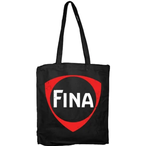 Distressed Fina Logo Tote Bag
