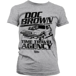 Doc Brown Time Travel Agency Girly Tee
