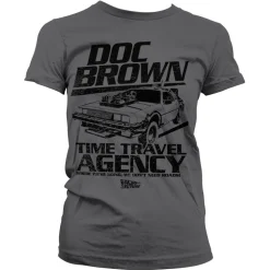 Doc Brown Time Travel Agency Girly Tee