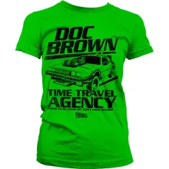 Doc Brown Time Travel Agency Girly Tee