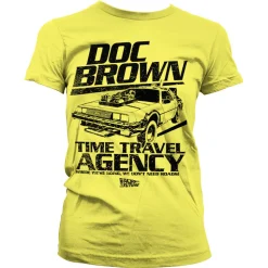 Doc Brown Time Travel Agency Girly Tee