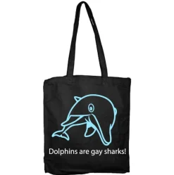 Dolpins Are Gay Sharks Tote Bag
