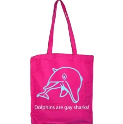 Dolpins Are Gay Sharks Tote Bag
