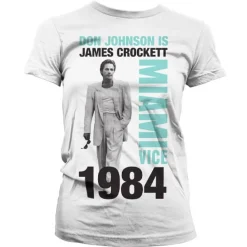 Don Johnson Is Crockett Girly T-Shirt
