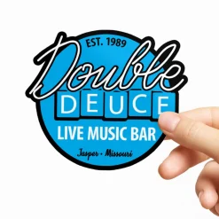 Double Deuce Live Music Bar Sticker