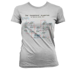 Dr. Sheldon Cooper´s Friendship Algorithm Girly T-Shirt