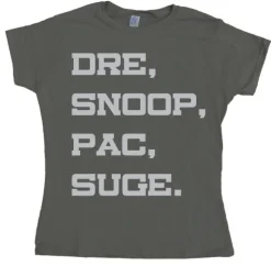 Dre, Snoop, Pac & Suge Girly Tee