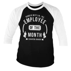 Dunder Mifflin Employee Of The Month Baseball 3/4 Sleeve Tee