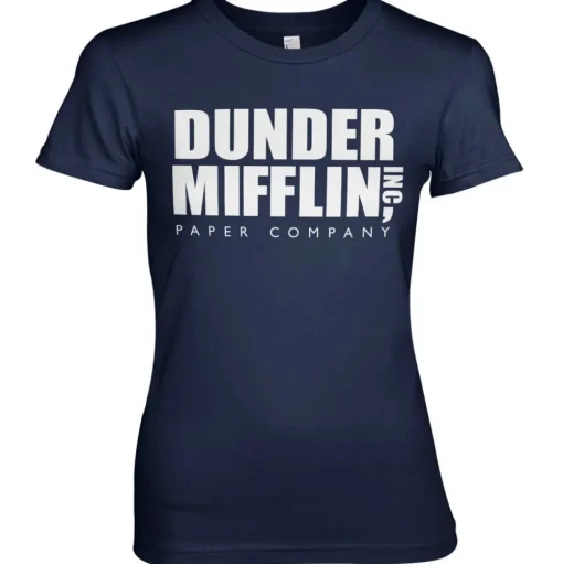 Dunder Mifflin Inc. Logo Girly Tee