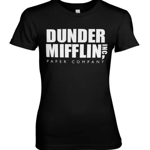 Dunder Mifflin Inc. Logo Girly Tee