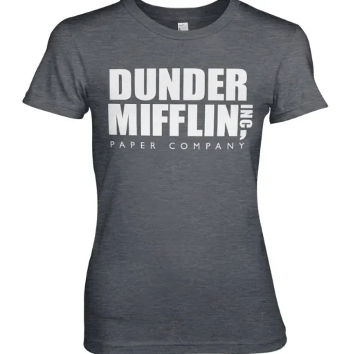 Dunder Mifflin Inc. Logo Girly Tee