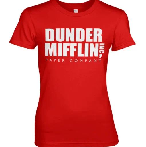 Dunder Mifflin Inc. Logo Girly Tee