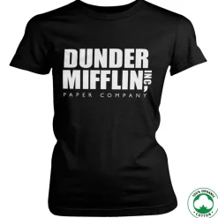 Dunder Mifflin Inc. Logo Organic Girly Tee
