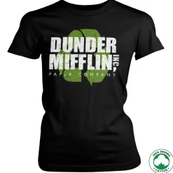 Dunder Mifflin Recycle Logo Organic Girly Tee