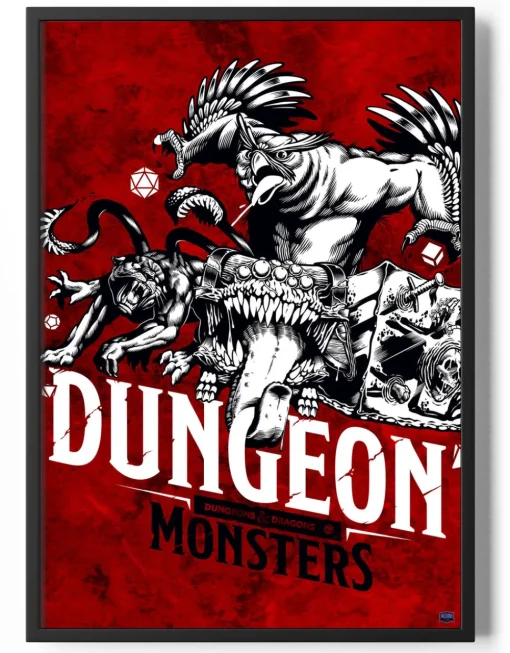 Dungeons Monsters Poster