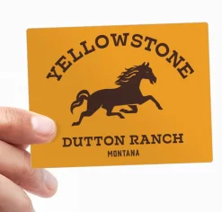 Dutton Ranch Montana Sign Sticker